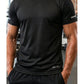 Erkek Nem Emici Hızlı Kuruma Atletik Teknik Performans Spor T-shirt